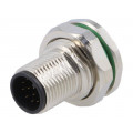 PXMBNI12RPM12APCPG9; Socket; M12; PIN: 12; male; A code-DeviceNet / CANopen; THT; IP67; BULGIN PXMBNI12RPM12APCPG9; Socket; M12; PIN: 12; male; A code-DeviceNet / CANopen; THT; IP67; BULGIN