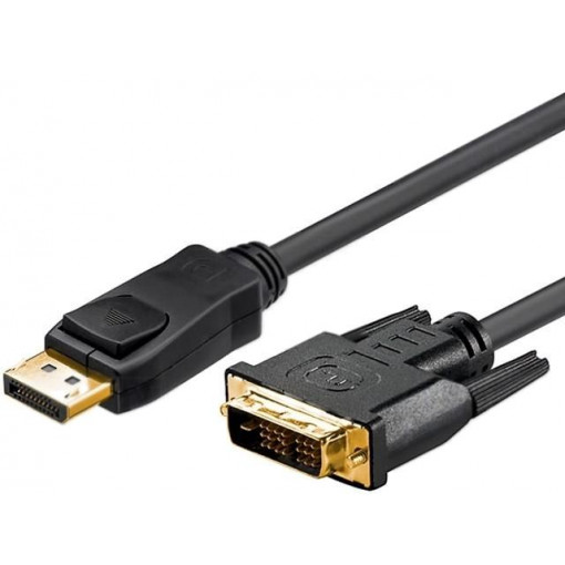 51962; Cable; DisplayPort 1.1; DisplayPort plug,DVI-D (24+1) plug; 3m; Goobay