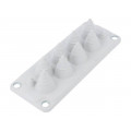 MC10 IP54 RAL 7035 UL94 V-0; Multigate grommet; light grey; Holes no: 10; -40÷100°C; UL94V-0; TRELLEBORG