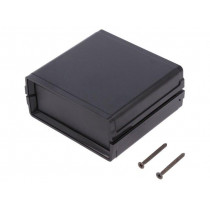 MC11.9; Enclosure: with panel; MINI CAB; X: 80mm; Y: 85mm; Z: 36mm; black; TEKO