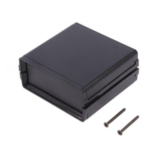 MC11.9; Enclosure: with panel; MINI CAB; X: 80mm; Y: 85mm; Z: 36mm; black; TEKO