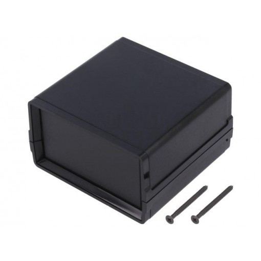 MC12.9; Enclosure: with panel; MINI CAB; X: 80mm; Y: 85mm; Z: 48mm; black; TEKO