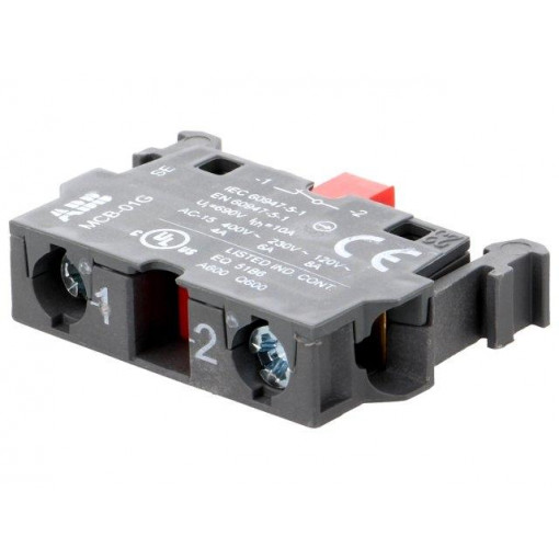 1SFA611610R1110; Contact block; 22mm; front fixing; Contacts: NC; ABB