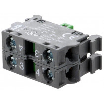 1SFA611610R1002; Contact block; 22mm; front fixing; Contacts: NO x2; ABB