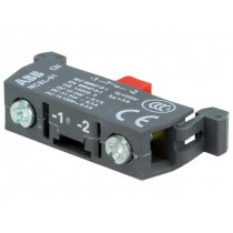 1SFA611612R1001; Contact block, microswitch; 22mm; front fixing; Contacts: NC; ABB