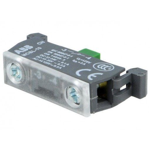 1SFA611612R1010; Contact block, microswitch; 22mm; front fixing; Contacts: NO; ABB
