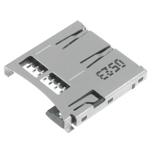 112A-TAAR-R03; Connector: for cards; SD Micro; push-push; SMT; gold-plated; ATTEND 112A-TAAR-R03; Connector: for cards; SD Micro; push-push; SMT; gold-plated; ATTEND
