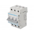 MCN320E; Circuit breaker; 400VAC; Inom: 20A; Poles: 3; DIN; Charact: C; 6kA; HAGER