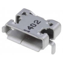 MCR-AB1-S-RA-SMT-CS1-TR; Socket; USB AB micro; SMT; horizontal; USB 2.0; gold-plated; ADAM TECH