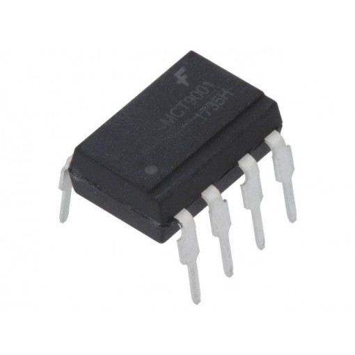 MCT9001; Optocoupler; THT; Channels: 2; Out: transistor; Uinsul: 5kV; Uce: 55V; ON SEMICONDUCTOR (FAIRCHILD)