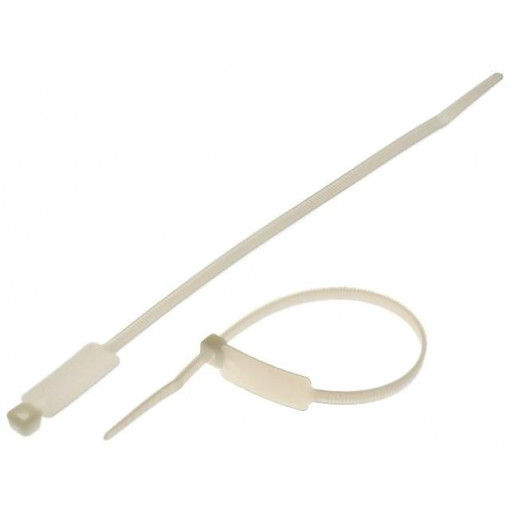MCV-200; Cable tie; with label; L: 200mm; W: 4.6mm; polyamide; 215.5N; KSS WIRING