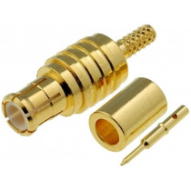 MCX1121A1-3GT30G-14-50; Plug; MCX; male; straight; 50Ω; RG178(A,B),RG196(A); crimped; AMPHENOL MCX1121A1-3GT30G-14-50; Plug; MCX; male; straight; 50Ω; RG178(A,B),RG196(A); crimped; AMPHENOL