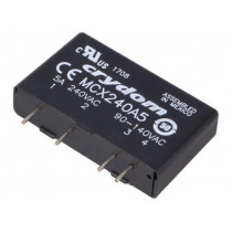 MCX240A5; Relay: solid state; Ucntrl: 90÷140VAC; 5A; 12÷280VAC; THT; SIP; CRYDOM