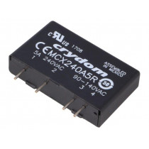 MCX240A5R; Relay: solid state; Ucntrl: 90÷140VAC; 5A; 12÷280VAC; THT; SIP; CRYDOM