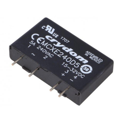 MCXE240D5; Relay: solid state; Ucntrl: 15÷32VAC; 5A; 12÷280VAC; THT; SIP; CRYDOM