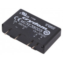 MCXE380D5; Relay: solid state; Ucntrl: 15÷32VAC; 5A; 48÷530VAC; THT; SIP; CRYDOM