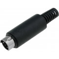 ; Plug; DIN mini; male; PIN: 6; soldering; for cable;  ; Plug; DIN mini; male; PIN: 6; soldering; for cable;