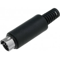 ; Plug; DIN mini; male; PIN: 8; soldering; for cable;  ; Plug; DIN mini; male; PIN: 8; soldering; for cable;