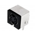 DS1093-01-BN40; Socket; DIN mini; female; PIN: 4; THT; angled 90°; CONNFLY DS1093-01-BN40; Socket; DIN mini; female; PIN: 4; THT; angled 90°; CONNFLY
