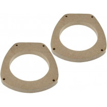 ; Spacer ring; MDF; 130mm; Honda; impregnated,varnished; 4CARMEDIA