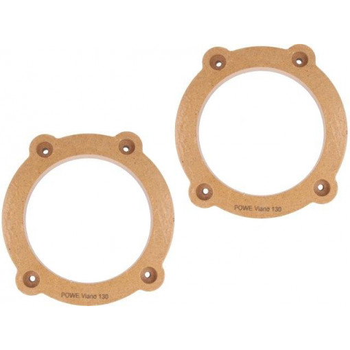 ; Spacer ring; MDF; 130mm; Mercedes; impregnated,varnished; 4CARMEDIA