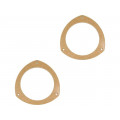 ; Spacer ring; MDF; 130mm; Opel; impregnated,varnished; 4CARMEDIA ; Spacer ring; MDF; 130mm; Opel; impregnated,varnished; 4CARMEDIA