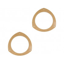; Spacer ring; MDF; 130mm; Opel; impregnated,varnished; 4CARMEDIA