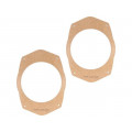 ; Spacer ring; MDF; 165mm; Chrysler; impregnated,varnished; 4CARMEDIA ; Spacer ring; MDF; 165mm; Chrysler; impregnated,varnished; 4CARMEDIA
