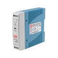MDR-20-24; Power supply: switched-mode; 24W; 24VDC; 1A; 85÷264VAC; 120÷370VDC; MEAN WELL