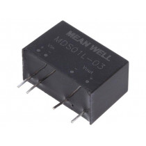 MDS01L-03; Converter: DC/DC; 1W; Uin: 4.5÷5.5V; 3.3VDC; Iout: 303mA; SIP7; 4.2g; MEAN WELL