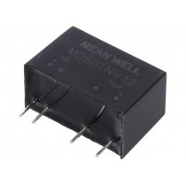 MDS01N-12; Converter: DC/DC; 1W; Uin: 21.6÷26.4V; 12VDC; Iout: 84mA; SIP7; 4.2g; MEAN WELL