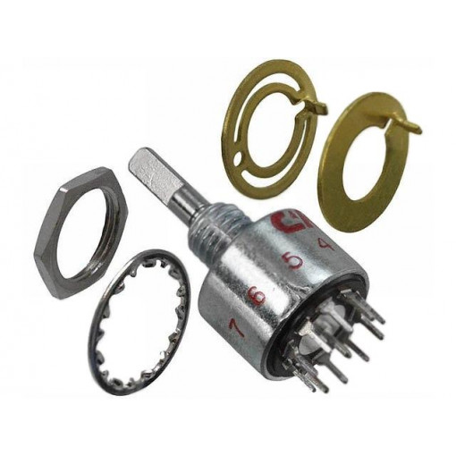 ME00-L1-N-C-Q-D; Switch: rotary; Pos: 10; 0.15A/125VAC; 0.15A/28VDC; Poles number: 1; C&K