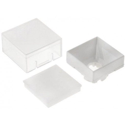1K1116; Button; square; transparent; 14.3x14.3mm; plastic; MEC