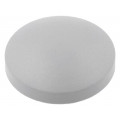 1ZC03; Button; round; grey; plastic; MEC