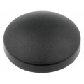 1ZC09; Button; round; black; plastic; MEC