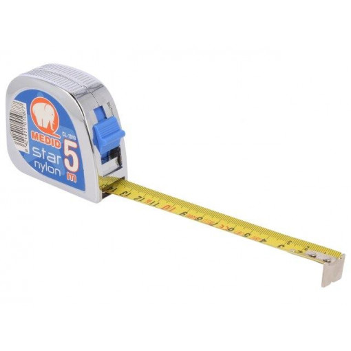 CL-1519; Measuring tape; L: 5m; Width: 19mm; Enclos.mat: ABS; MEDID