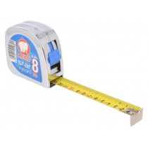 CL-1825; Measuring tape; L: 8m; Width: 25mm; Enclos.mat: ABS; MEDID