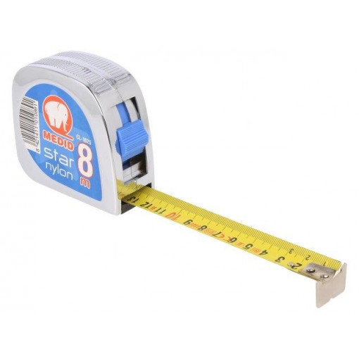 CL-1825; Measuring tape; L: 8m; Width: 25mm; Enclos.mat: ABS; MEDID
