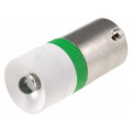 MEDB2578BR; LED lamp; green; BA9S; 230VAC; SIGNAL-CONSTRUCT
