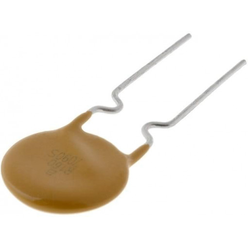 ; Fuse: PTC polymer; 1.6A; Ø10,2mm; Pitch: 5.1mm; BOURNS