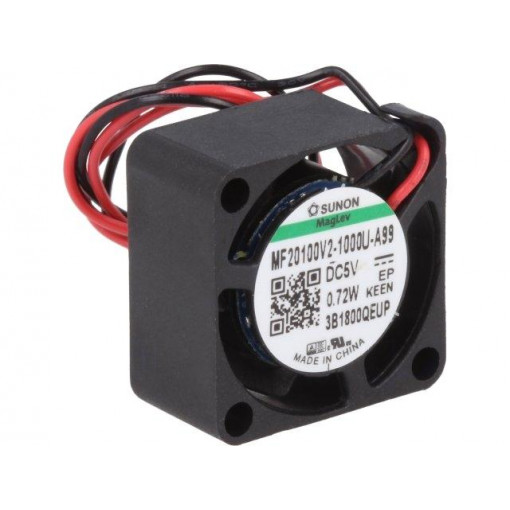 MF20100V2-1000U-A99; Fan: DC; axial; 5VDC; 20x20x10mm; 2.54m3/h; 20dBA; Vapo; 14000rpm; SUNON
