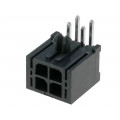 MF30-DHP1-04; Socket; wire-board; male; MF30; 3mm; PIN: 4; THT; PCB snap; 5A; tinned; AMPHENOL MF30-DHP1-04; Socket; wire-board; male; MF30; 3mm; PIN: 4; THT; PCB snap; 5A; tinned; AMPHENOL