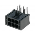MF30-DHP1-06; Socket; wire-board; male; MF30; 3mm; PIN: 6; THT; PCB snap; 5A; tinned; AMPHENOL MF30-DHP1-06; Socket; wire-board; male; MF30; 3mm; PIN: 6; THT; PCB snap; 5A; tinned; AMPHENOL