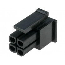 MF30-HFD1-04; Plug; wire-board; female; MF30; 3mm; PIN: 4; w/o contacts; for cable; AMPHENOL