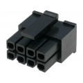 MF30-HFD1-08; Plug; wire-board; female; MF30; 3mm; PIN: 8; w/o contacts; for cable; AMPHENOL
