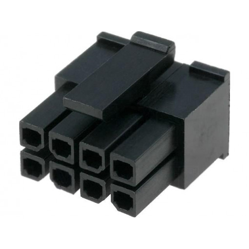 MF30-HFD1-08; Plug; wire-board; female; MF30; 3mm; PIN: 8; w/o contacts; for cable; AMPHENOL