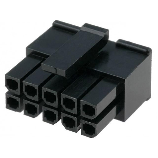 MF30-HFD1-10; Plug; wire-board; female; MF30; 3mm; PIN: 10; w/o contacts; AMPHENOL