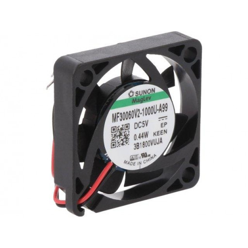 MF30060V2-1000U-A99; Fan: DC; axial; 5VDC; 30x30x6mm; 6.35m3/h; 15.7dBA; Vapo; 7100rpm; SUNON