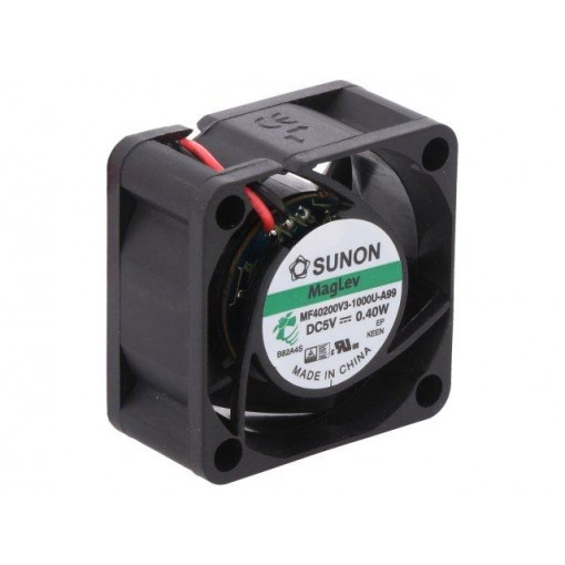 MF40200V3-1000U-A99; Fan: DC; axial; 5VDC; 40x40x20mm; 10.65m3/h; 16.5dBA; Vapo; 5000rpm; SUNON