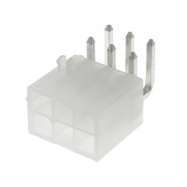 MF42-RP-06; Socket; wire-board; male; MF42; 4.2mm; PIN: 6; THT; PCB snap; 7A; AMPHENOL